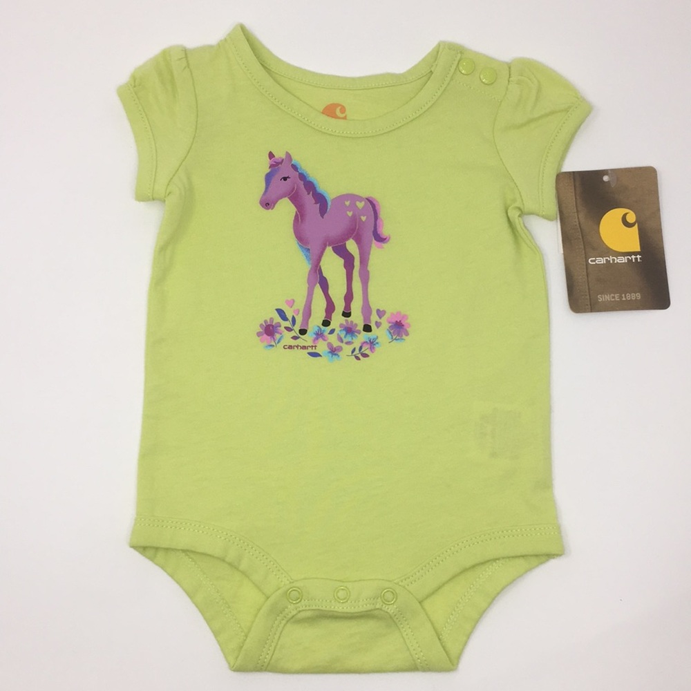 Carhartt 100% Cotton Fairy Horse Onesie 3-9 Months
